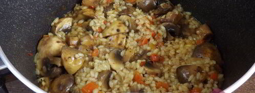 постный плов с грибами. Шаг 9