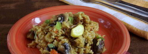 постный плов с грибами. Шаг 10