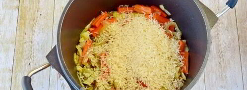 постный плов с овощами. Шаг 7