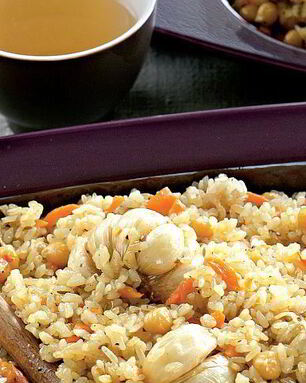 Вегетарианский плов с зирой