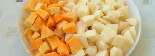 пюре из тыквы и картофеля. Шаг 2