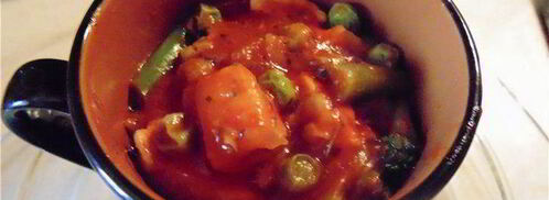 куриное рагу с зелеными овощами и сырной крышечкой. Шаг 7