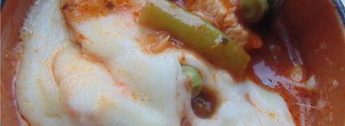 куриное рагу с зелеными овощами и сырной крышечкой. Шаг 9