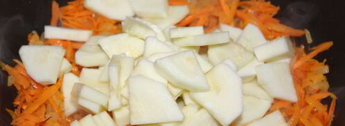 овощное рагу из картофеля и кабачков. Шаг 3