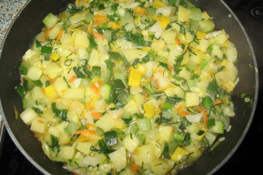 Рецепт овощное рагу краски лета