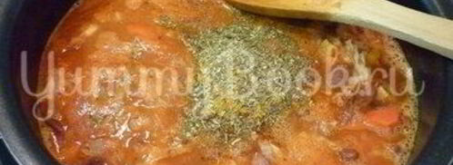 овощное рагу с фасолью. Шаг 17