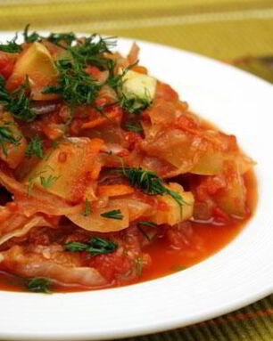 Овощное рагу с кабачками