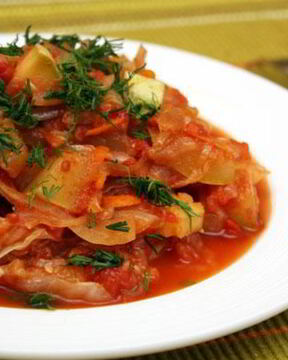 Овощное рагу с кабачками