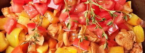 овощное рагу с куриной грудкой. Шаг 12