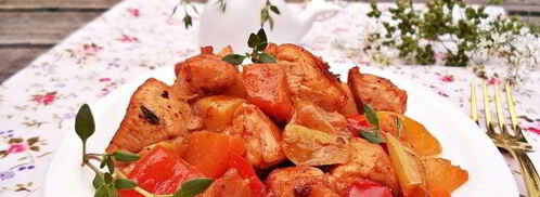 овощное рагу с куриной грудкой. Шаг 13