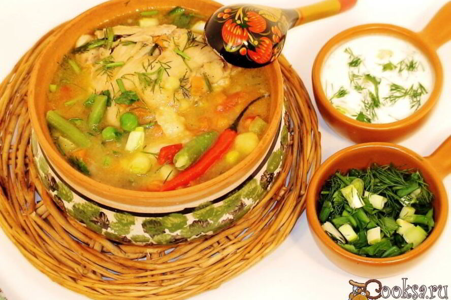 Рецепт овощное рагу с куриными бедрышками