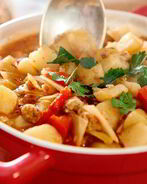 Овощное рагу с тефтелями