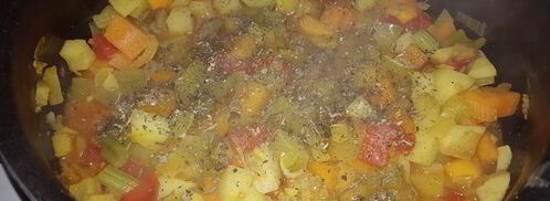 овощное рагу с топинамбуром. Шаг 7