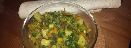 овощное рагу с топинамбуром. Шаг 9