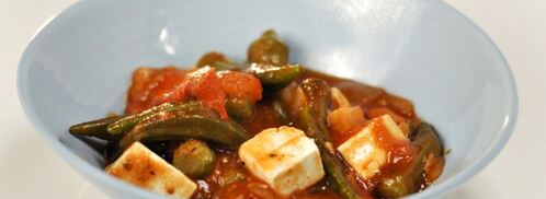 рагу из бамии с фетой. Шаг 4