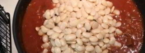 рагу из белой фасоли с говядиной и травами. Шаг 4