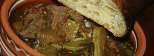 рагу с говядиной и овощами, запеченными на мангале. Шаг 9