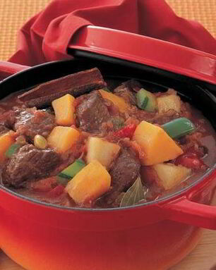 Сочное овощное рагу с мясом