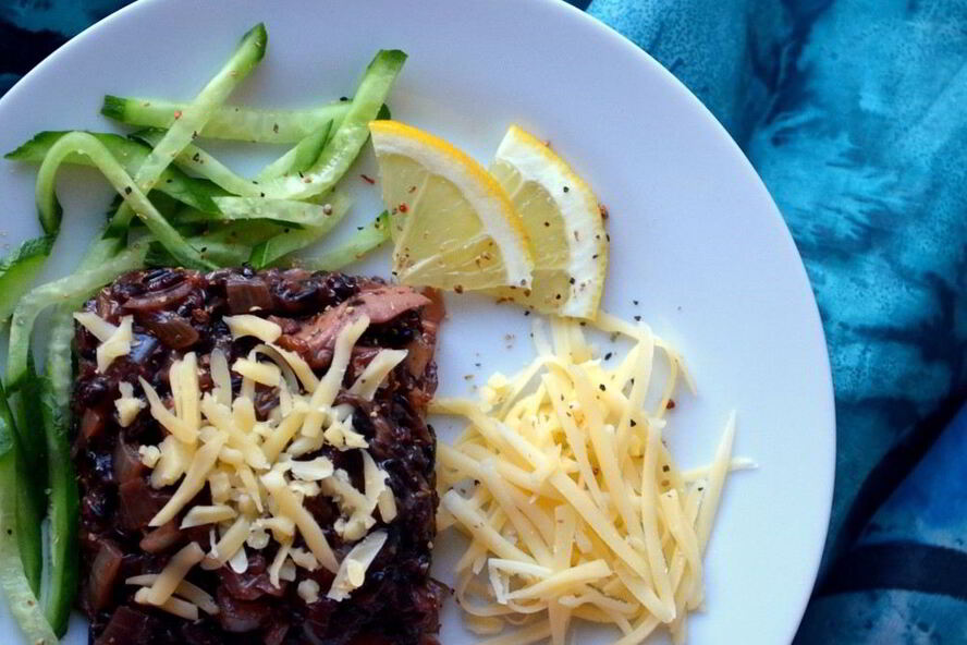 Рецепт черное ризотто