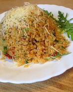 Ризотто из булгура с рукколой