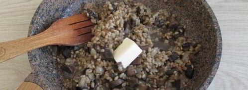 ризотто из перловки с грибами. Шаг 13