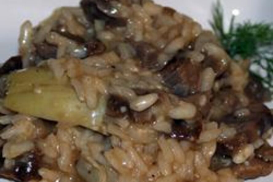 Рецепт ризотто с бараниной и артишоками