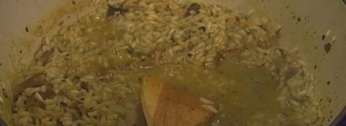 ризотто с белыми грибами и апельсинами. Шаг 10