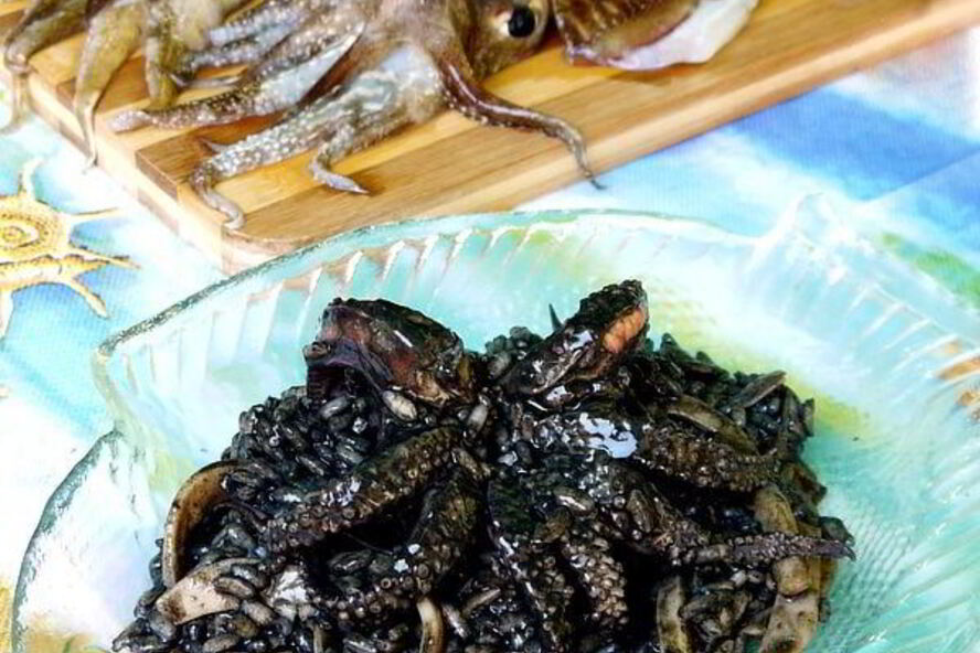 Рецепт ризотто с чернилами каракатицы