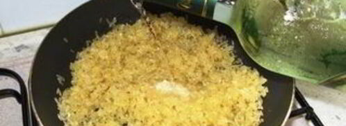 ризотто с чернилами каракатицы. Шаг 3