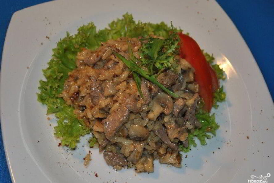 Рецепт ризотто с говядиной