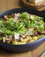 Ризотто с копченостями и грибами