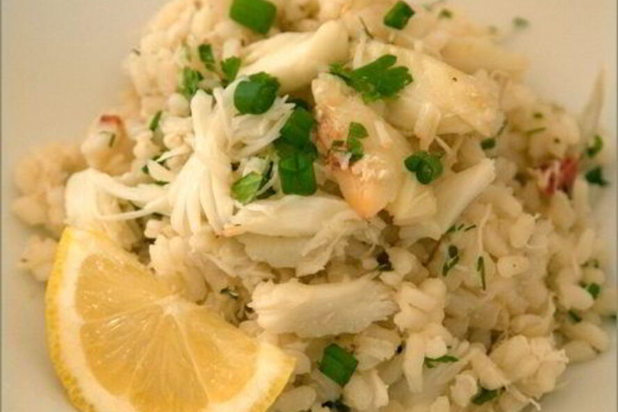 Рецепт ризотто с крабом