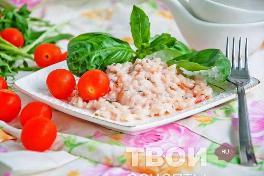 Рецепт ризотто с креветками