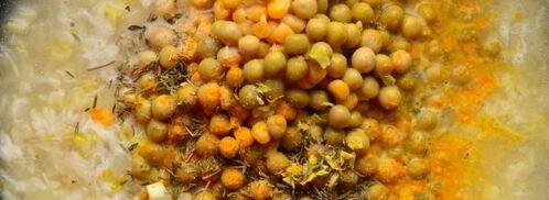 ризотто с кукурузой и горошком. Шаг 7