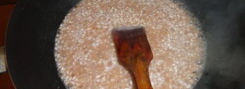 ризотто с курицей и грибами в красном вине. Шаг 4