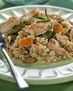 Ризотто с курицей и пармезаном