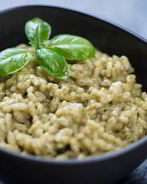 Ризотто с рикоттой и шпинатом