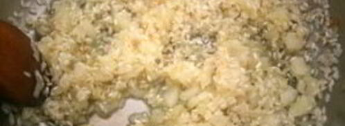 ризотто с шампиньонами и сливками. Шаг 2