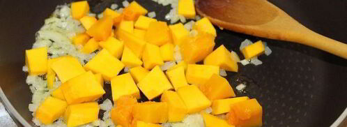 ризотто с тыквой и белыми грибами. Шаг 2