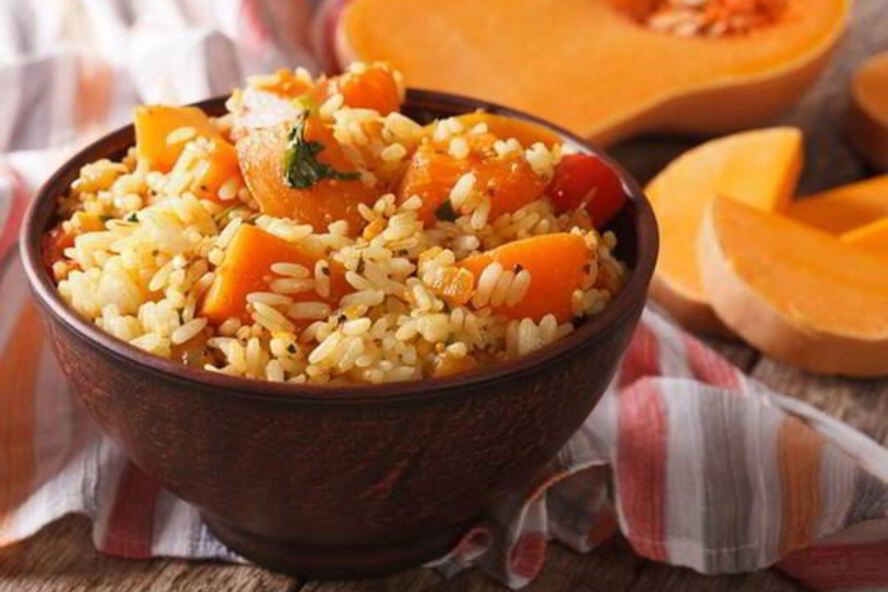 Рецепт ризотто с тыквой и мускатным орехом