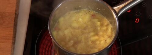 свиная отбивная с ризотто и яблочным чатни. Шаг 3