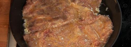 свиная отбивная с ризотто и яблочным чатни. Шаг 6