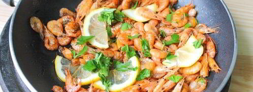 черноморские креветки в соевом соусе с лимоном. Шаг 4