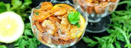 черноморские креветки в соевом соусе с лимоном. Шаг 6