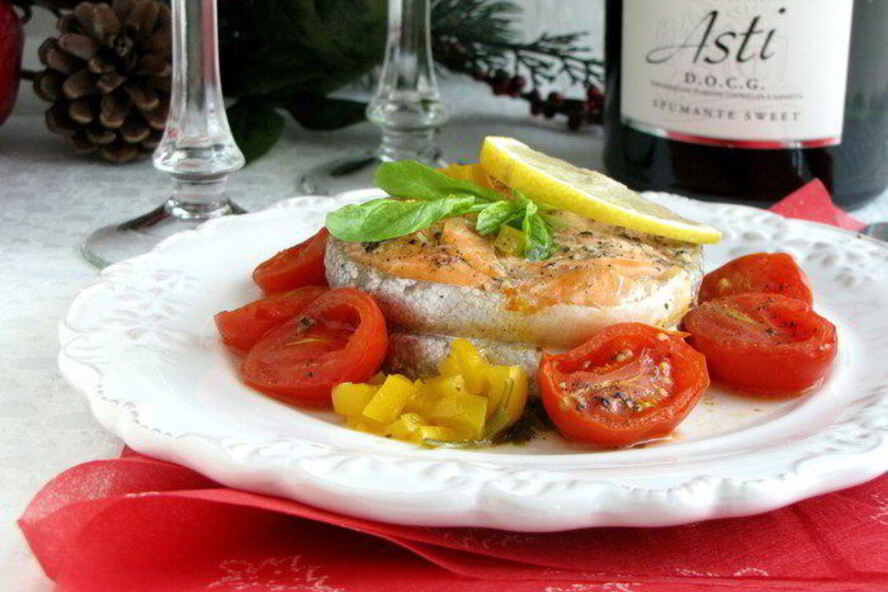 Рецепт форель с шампанским в конверте