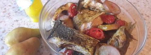 карась с грушами и лимонным соком. Шаг 9