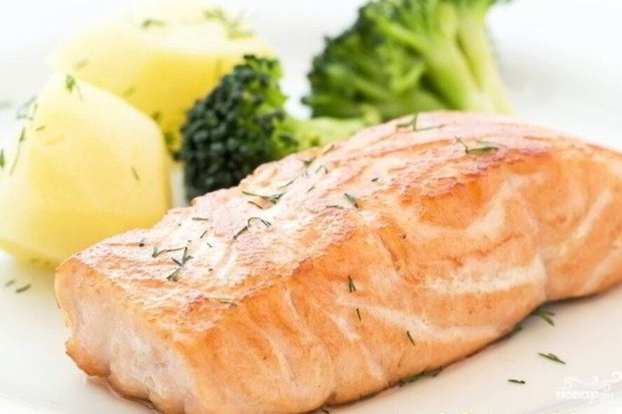 Рецепт лосось с брокколи