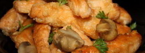 лосось в кляре с грибами. Шаг 6