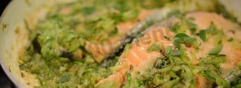 лосось весенний с цуккини. Шаг 7