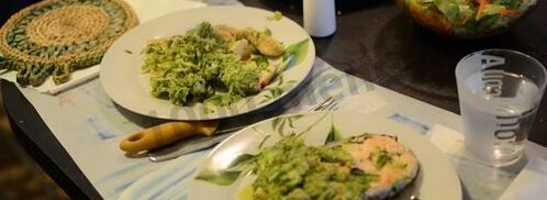 лосось весенний с цуккини. Шаг 8